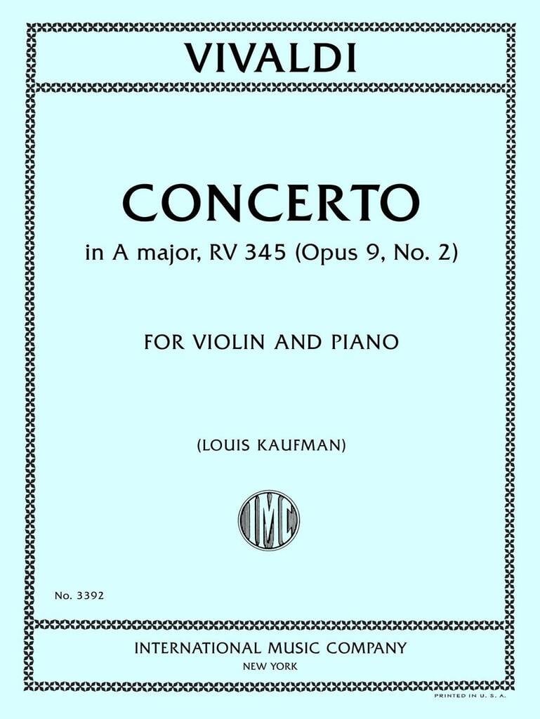 Concerto In La F.I N. 51 Da La Cetra (Kaufman L.)